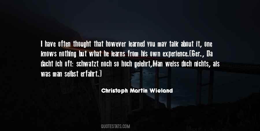 Christoph Martin Wieland Quotes #1080185
