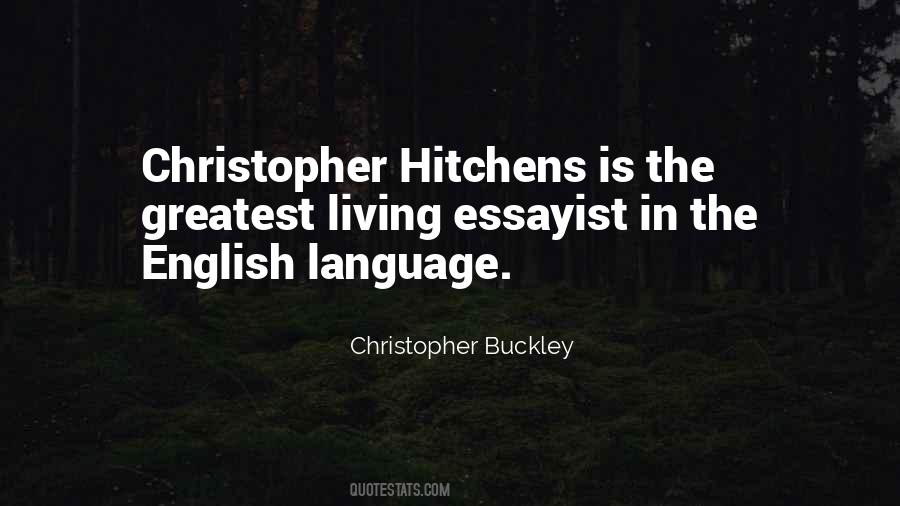 Christopher Buckley Quotes #1039029