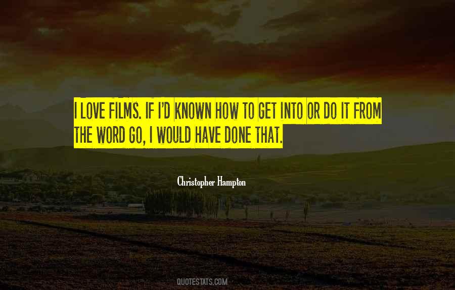 Christopher Hampton Quotes #1388827