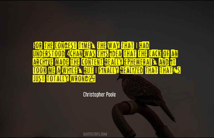 Christopher Poole Quotes #55956
