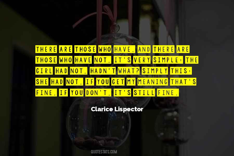 Clarice Lispector Quotes #390187