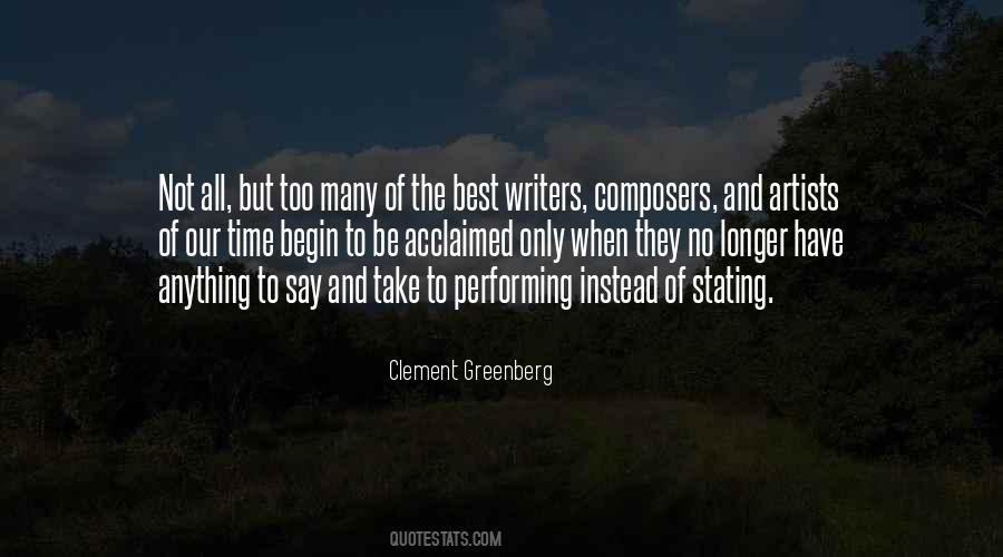 Clement Greenberg Quotes #1264459