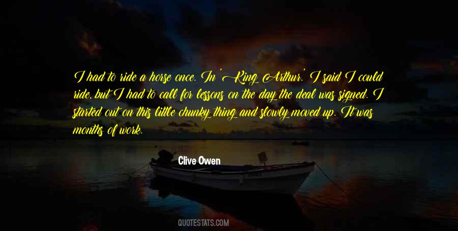 Clive Owen Quotes #502277