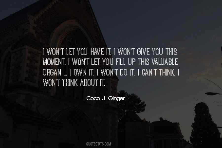 Coco J Ginger Quotes #477283