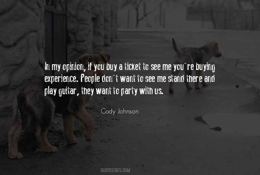 Cody Johnson Quotes #175215 Cody Johnson Quotes #175215