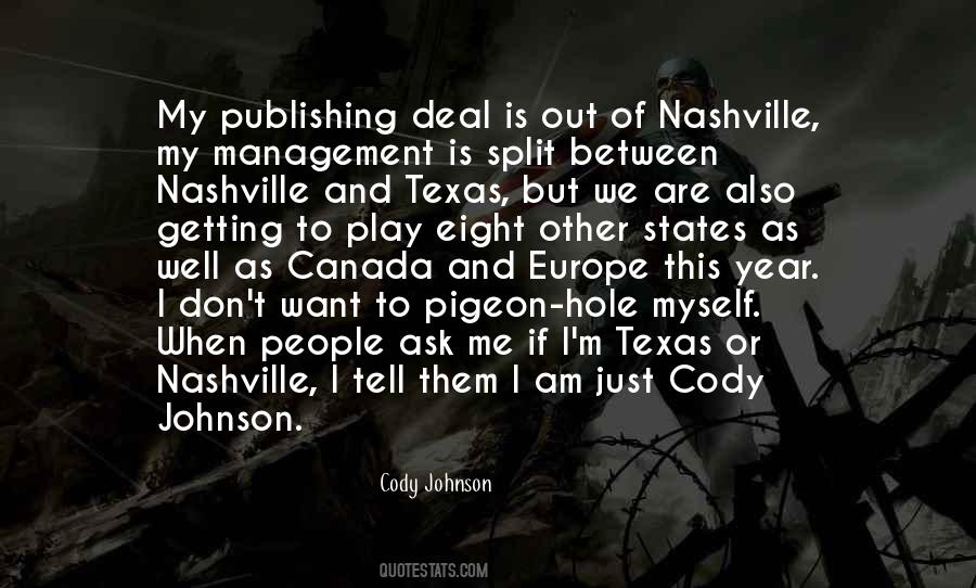 Cody Johnson Quotes #323259