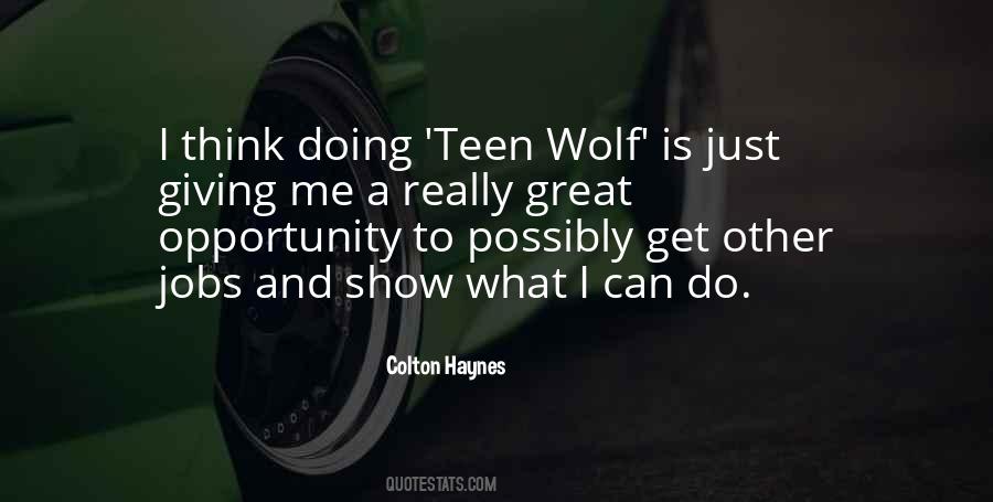 Colton Haynes Quotes #1495101