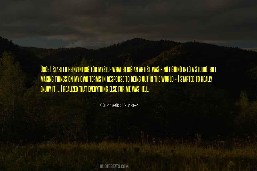 Cornelia Parker Quotes #1045386