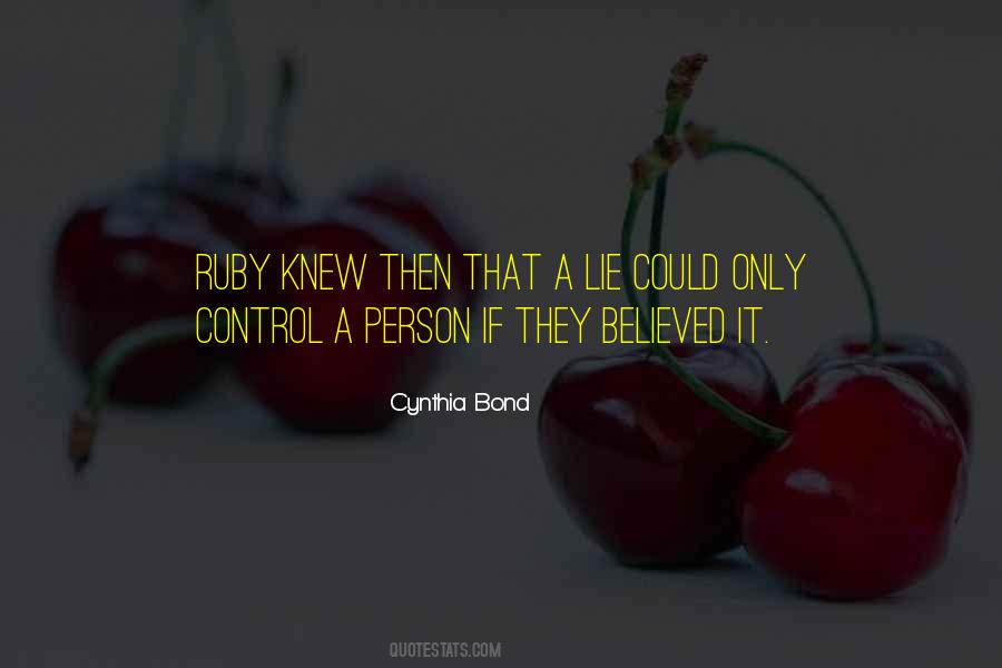 Cynthia Bond Quotes #743523