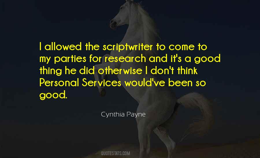 Cynthia Payne Quotes #72945
