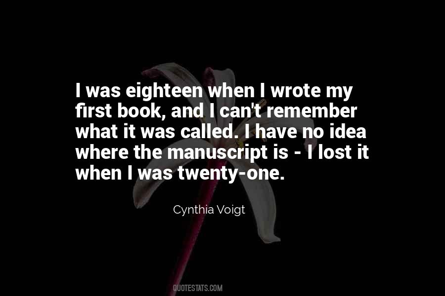 Cynthia Voigt Quotes #422917