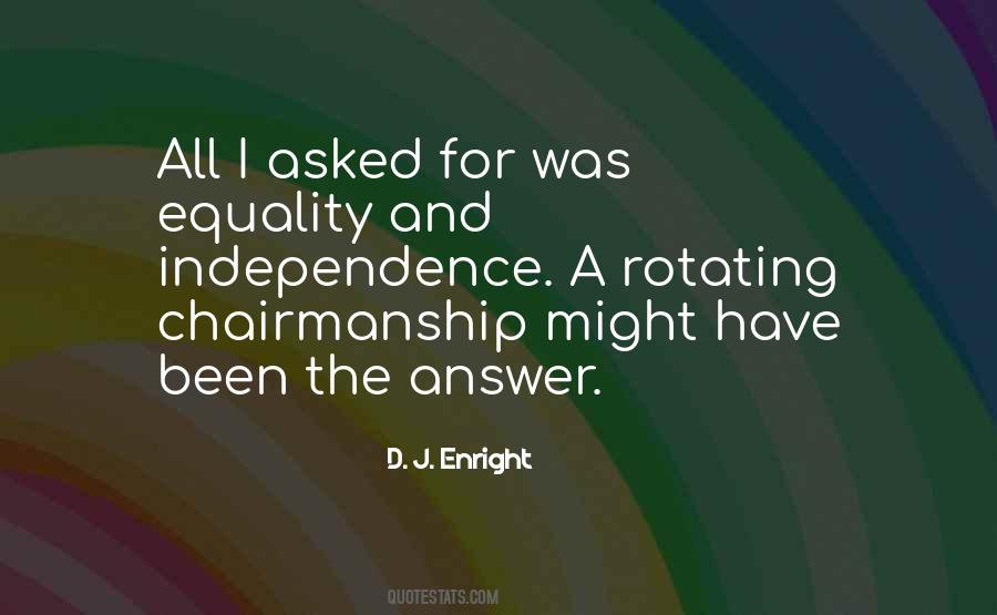 D J Enright Quotes #183087