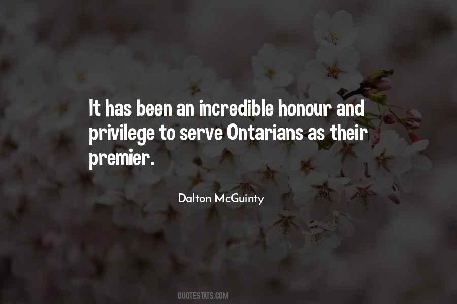 Dalton Mcguinty Quotes #56946