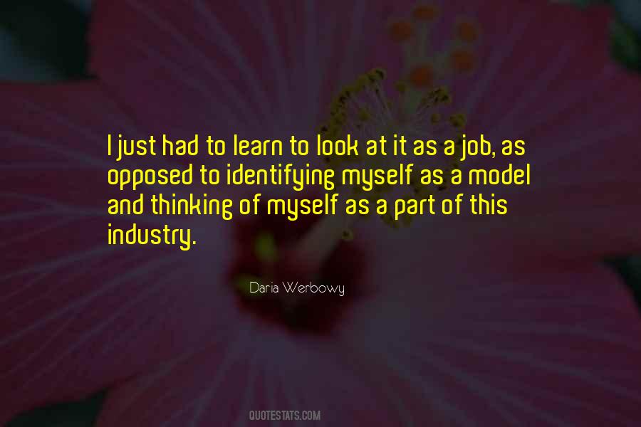 Daria Werbowy Quotes #852367