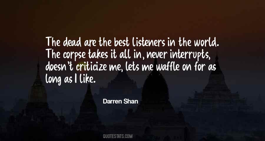 Darren Shan Quotes #330839