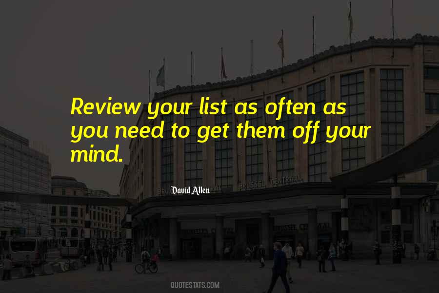 David Allen Quotes #229004