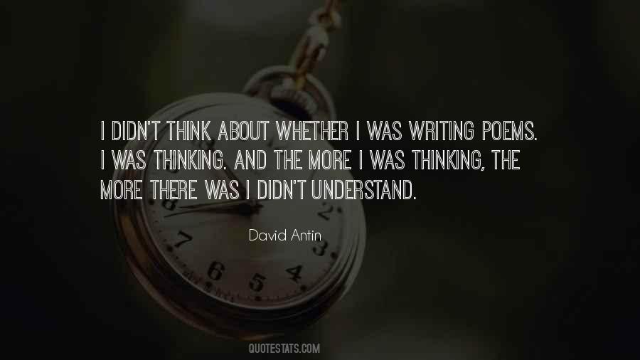 David Antin Quotes #1625743