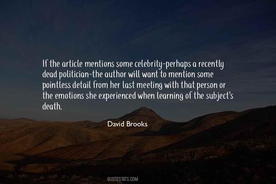 David Brooks Quotes #68104