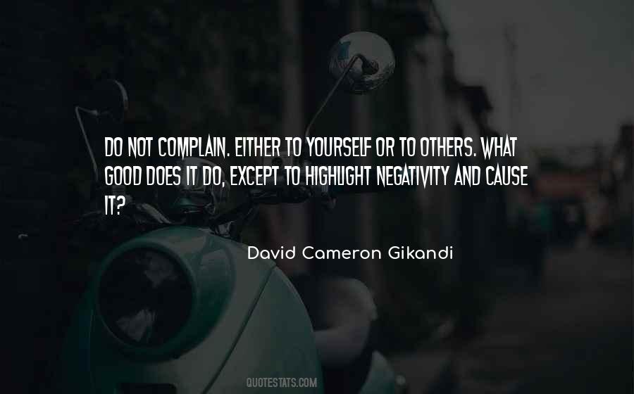 David Cameron Gikandi Quotes #892604