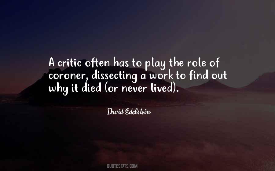 David Edelstein Quotes #323380