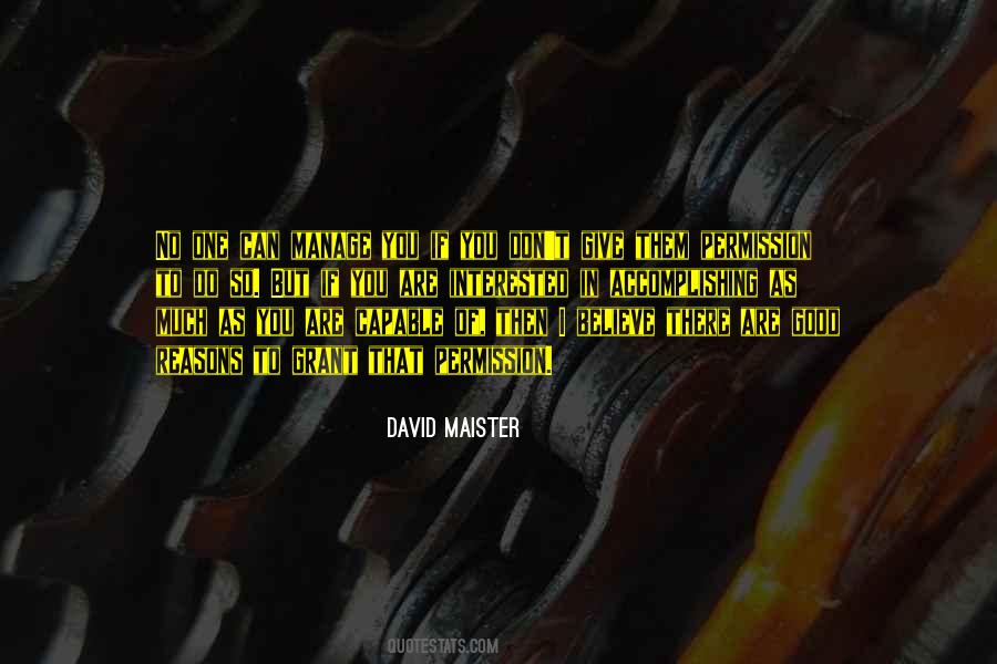 David Maister Quotes #1816408