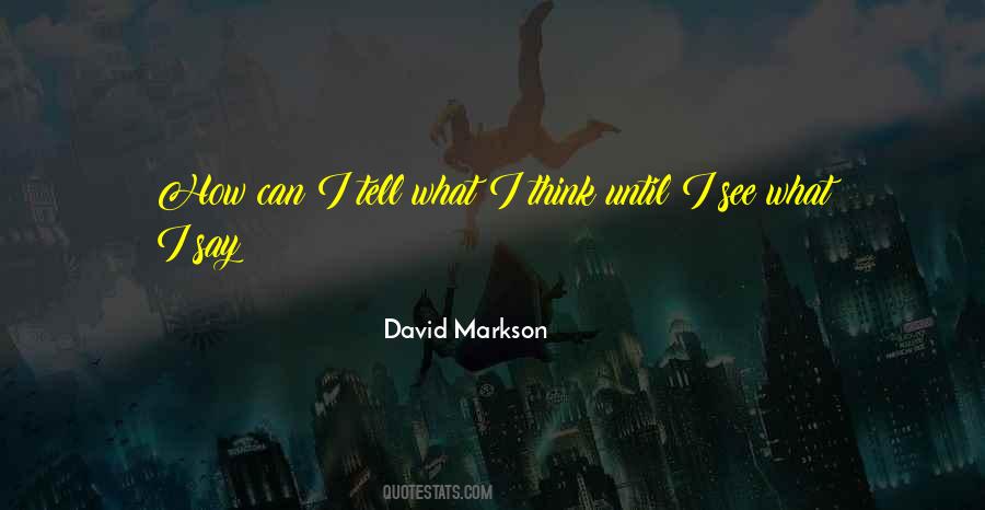 David Markson Quotes #1564434