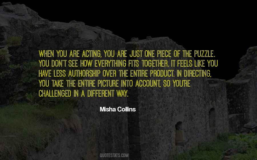 Quotes About Over Acting #1182994