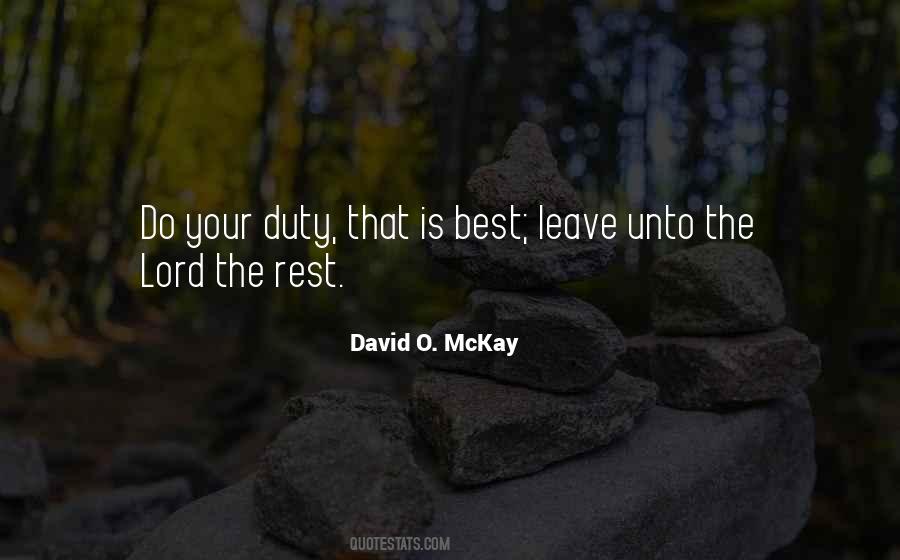 David O Mckay Quotes #1395679