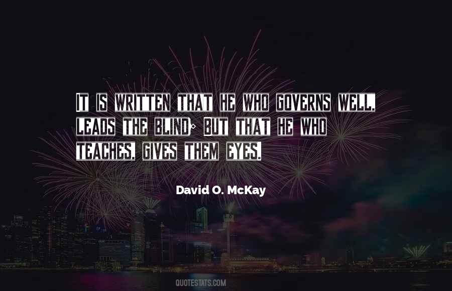 David O Mckay Quotes #298283