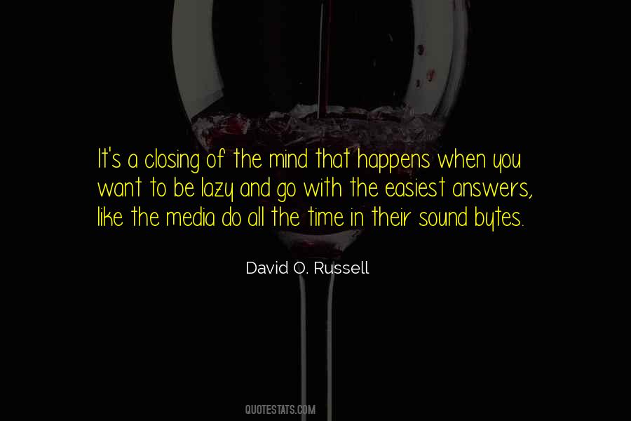 David O Russell Quotes #1054807