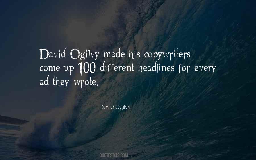 David Ogilvy Quotes #1700811
