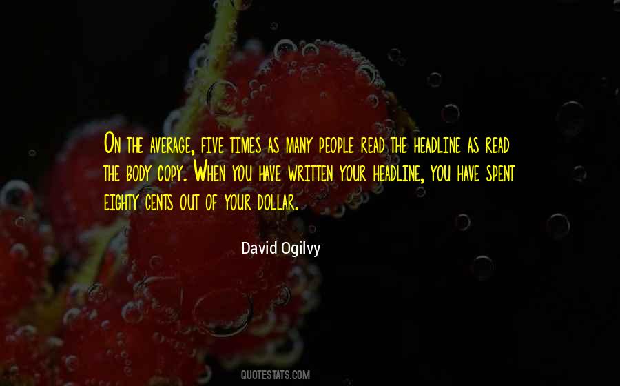 David Ogilvy Quotes #400162