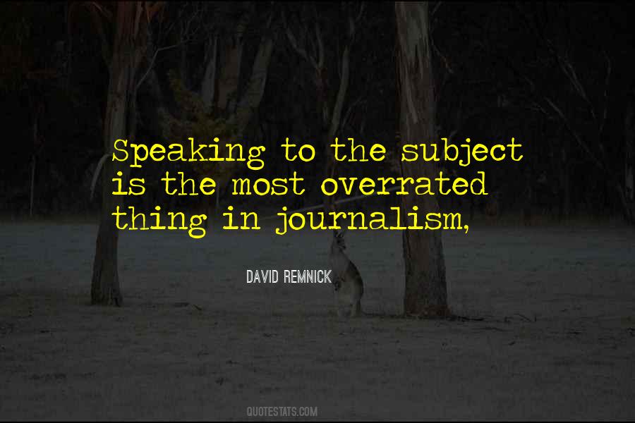 David Remnick Quotes #1241502
