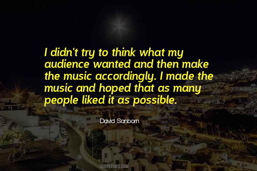 David Sanborn Quotes #481567