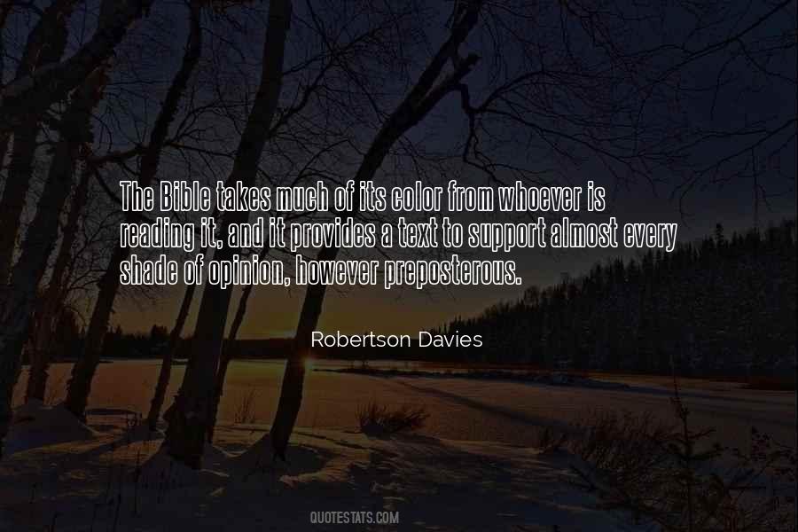 Davies Robertson Quotes #263227
