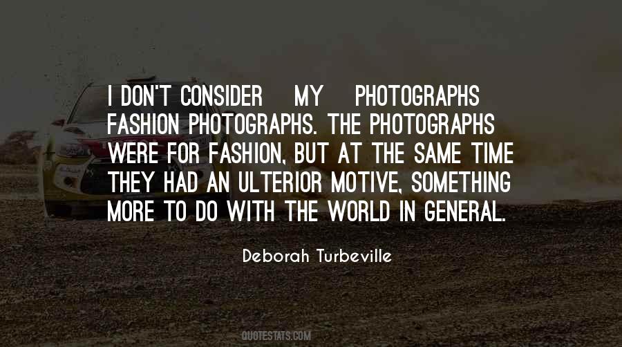 Deborah Turbeville Quotes #447643