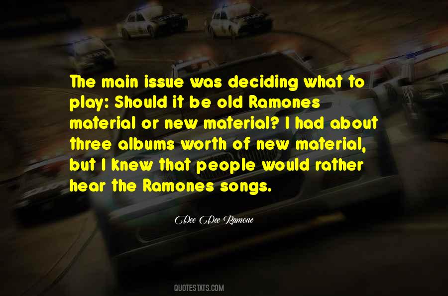 Dee Dee Ramone Quotes #1612166