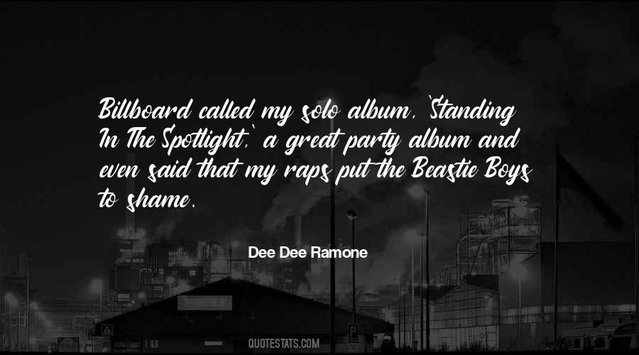 Dee Dee Ramone Quotes #414137