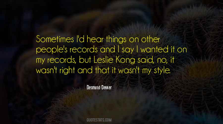 Desmond Dekker Quotes #235721