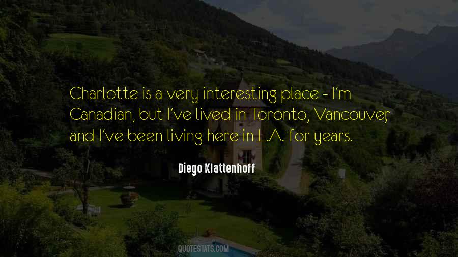 Diego Klattenhoff Quotes #553525