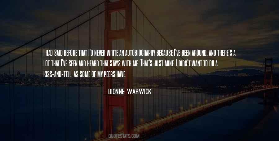 Dionne Warwick Quotes #1392814