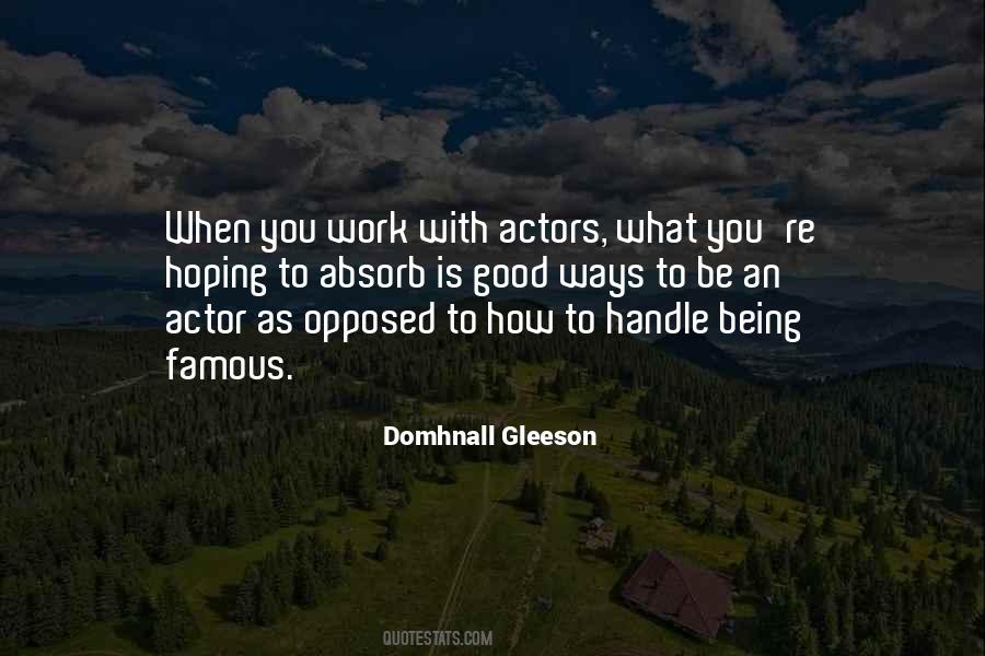 Domhnall Gleeson Quotes #1288717