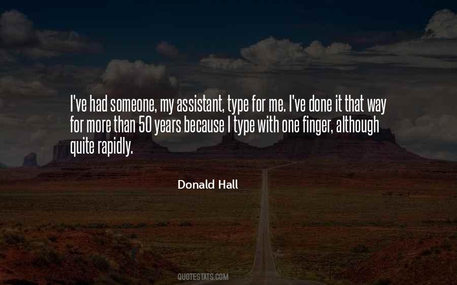 Donald Hall Quotes #1129568