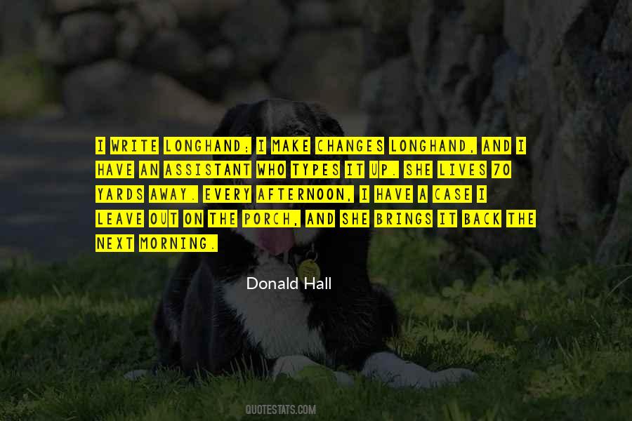 Donald Hall Quotes #485795