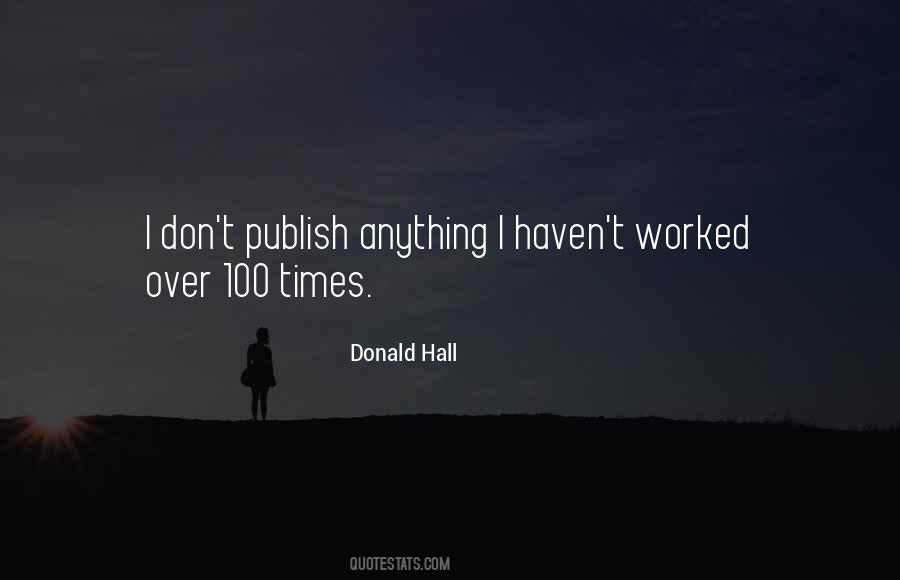Donald Hall Quotes #621834