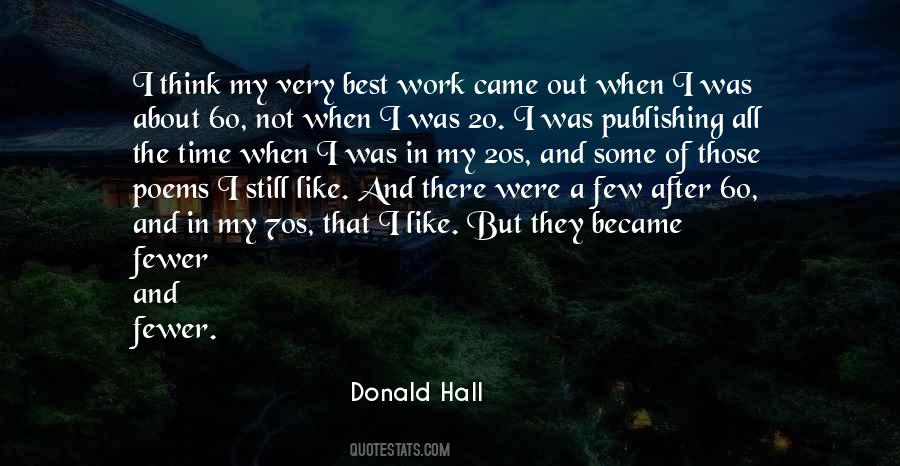 Donald Hall Quotes #647196