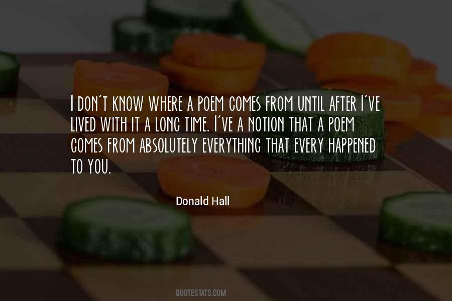 Donald Hall Quotes #66468