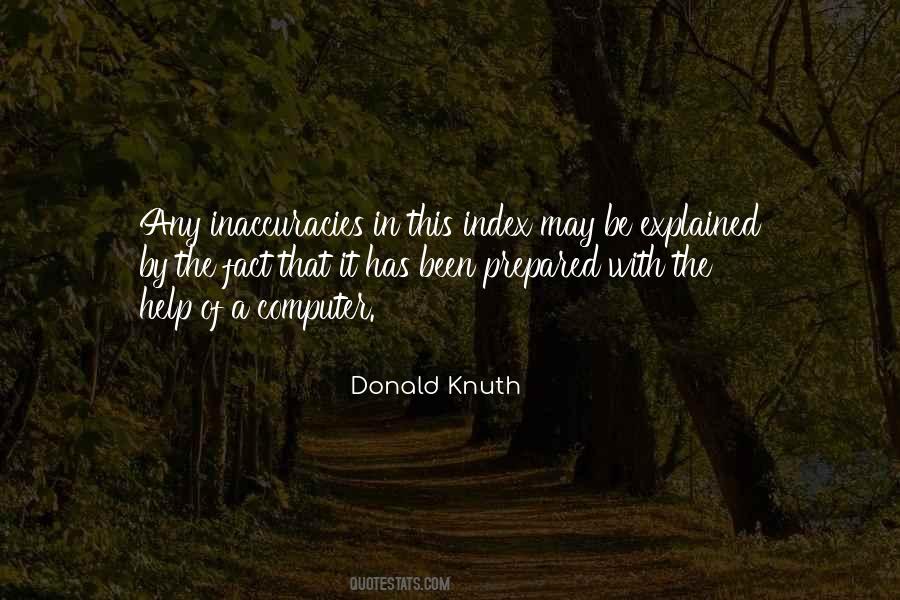 Donald Knuth Quotes #1047593