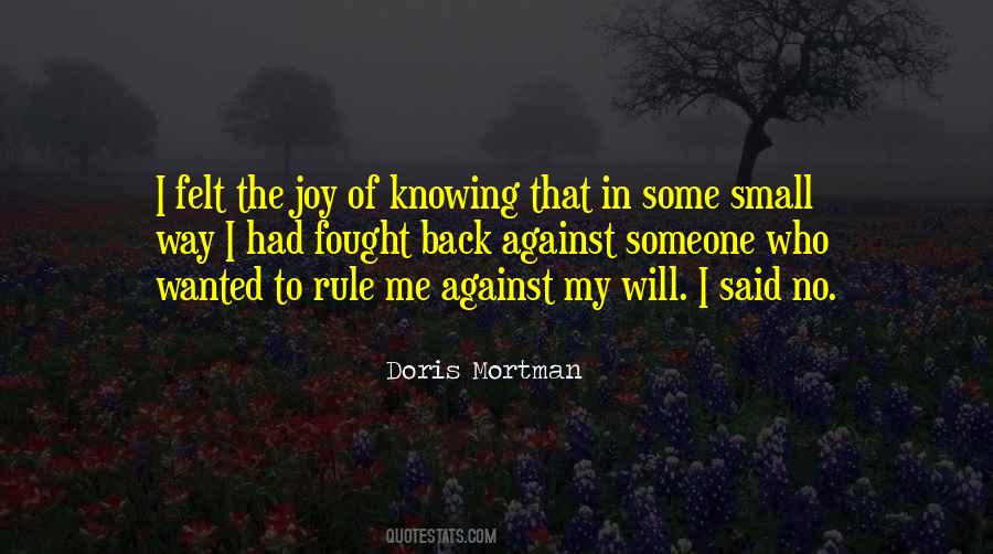Doris Mortman Quotes #77699