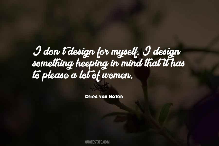 Dries Van Noten Quotes #1668100